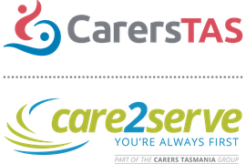 CarersTas + Care2Serve lockup - stacked 2025 1